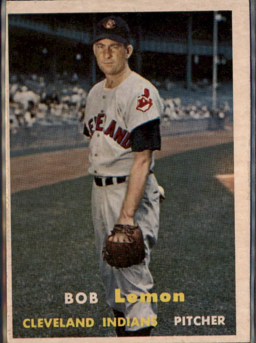 1957 Topps #120 Bob Lemon - ( pk1 ) - Cleveland Indians