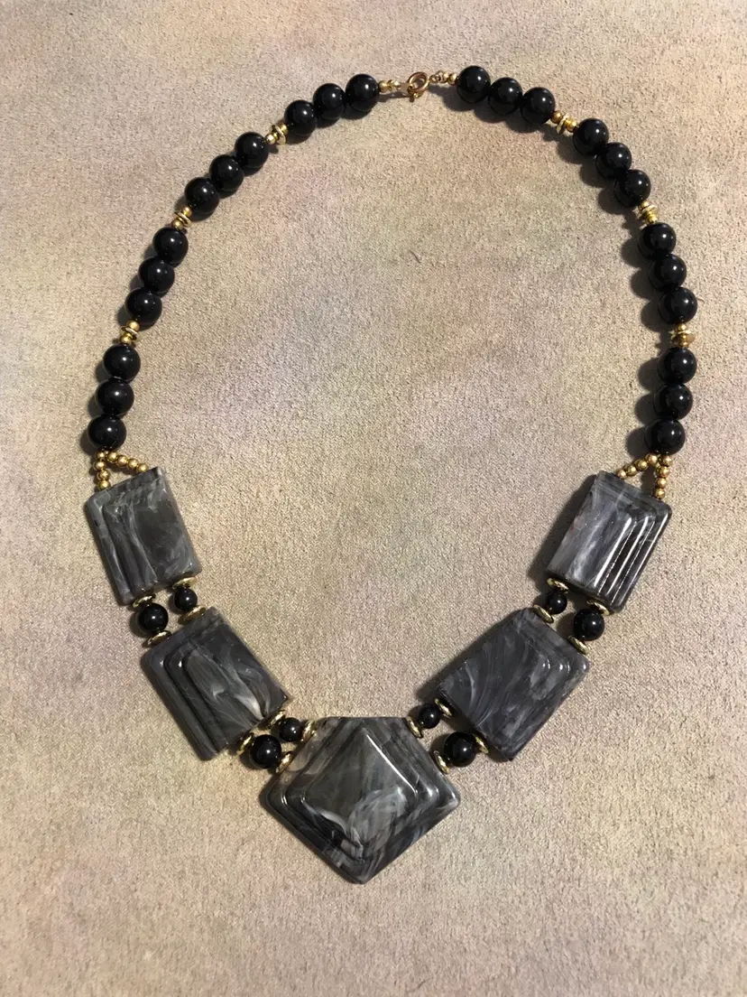Vintage Chunky Statement Necklace 