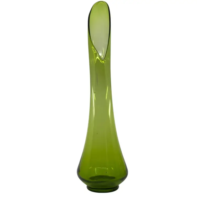 LE Smith Simplicity Avocado Smoothie Fat Bottom Swung Vase 24.5” Tall 9” Mouth