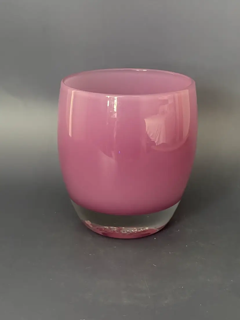 Glassybaby  Lavender/ Purple “Mom” With Original Label