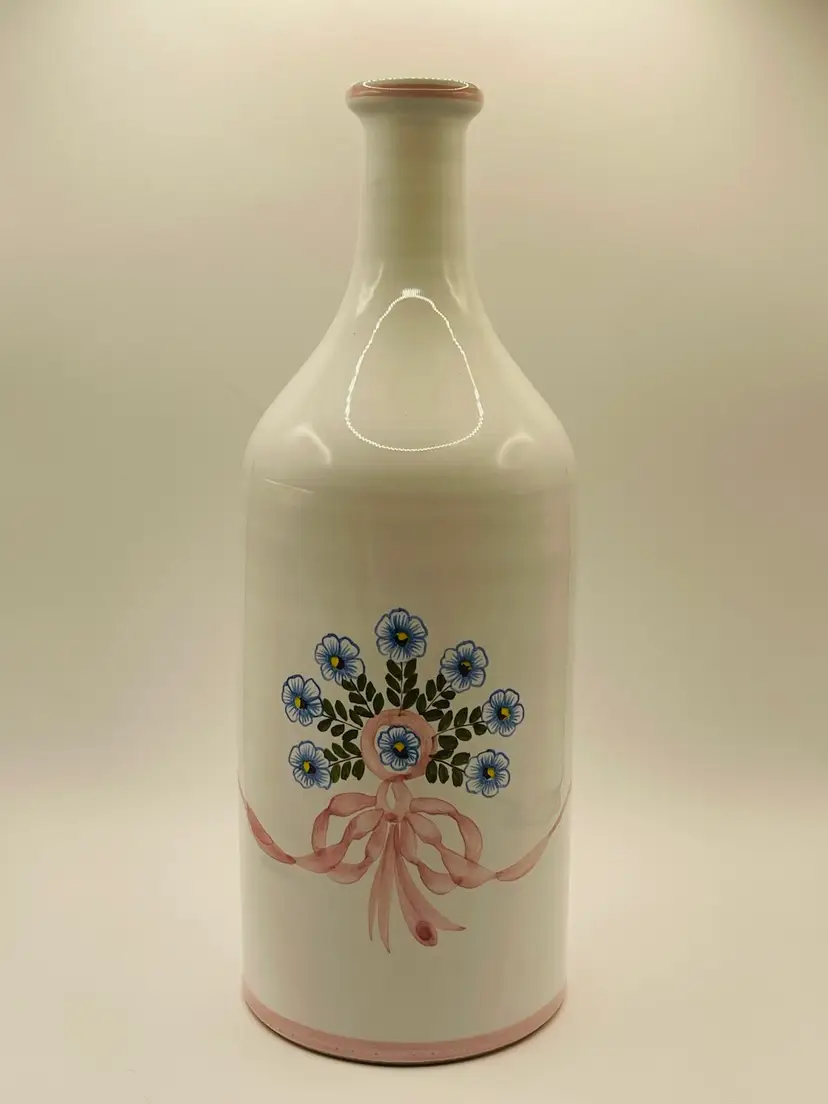 Hand Painted Italian Pottery/Ceramic Jug/Bottle
