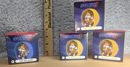 McDonald’s Sonic 3 Happy Meal Tails Roller Toys Lot of 3 Blue/Yellow 2024