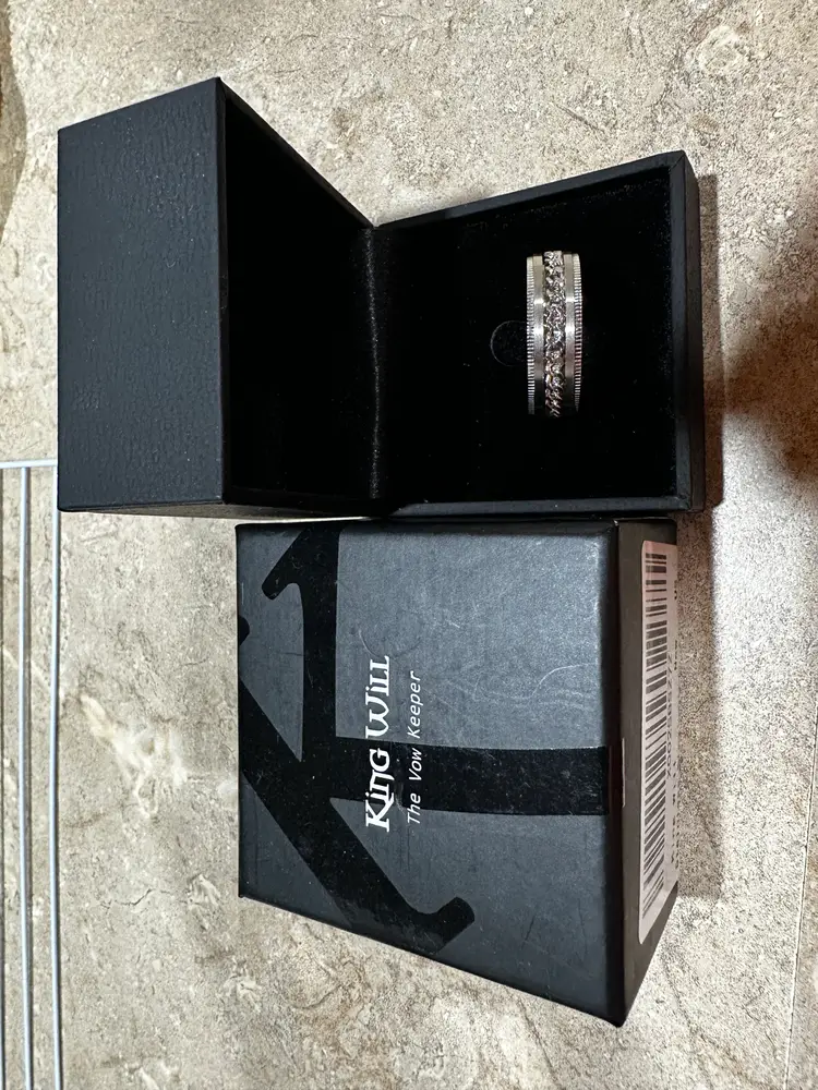 King Will Stainless Steel Ring, Fidget Ring, Size 13