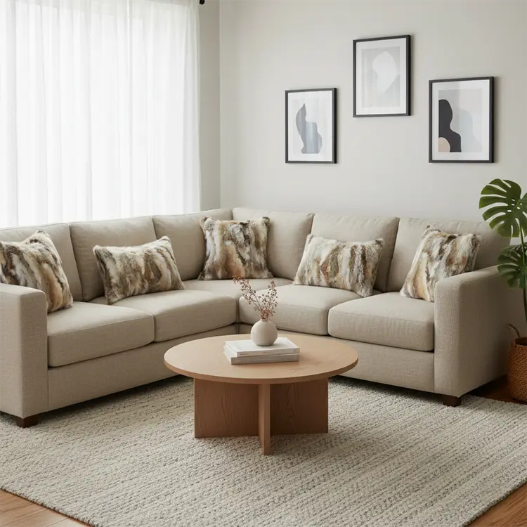 SOGA 6PC Luxury Faux Fur Pillowcase Set White & Gray Decorative Covers 30x50cm