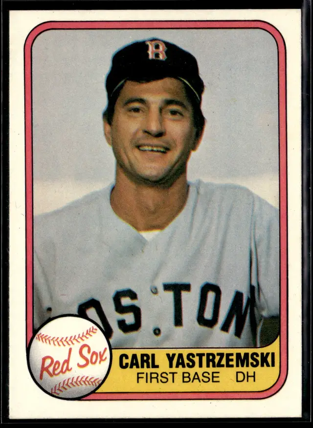 #84 Carl Yastrzemski 1981 Fleer #221 *LIVE AUCTION*