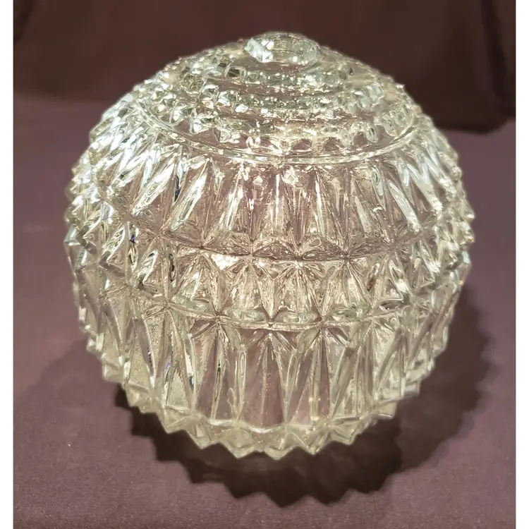 Vintage Replacement Clear Glass Round Sphere Lamp Shade Globe