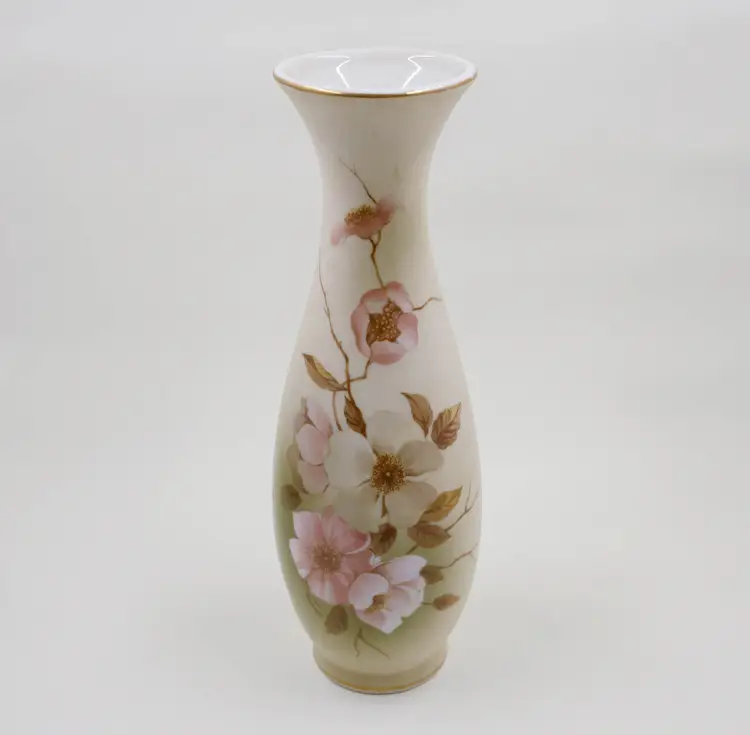 Victorian Garden "Dogwood" Porcelain Vase by Hummelwerk