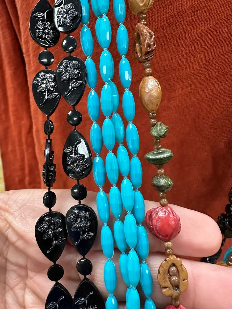 60’s-80’s Mixed Strands Of Beads