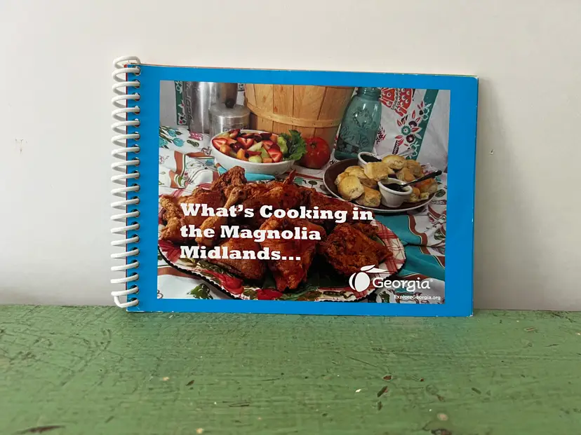 Whats Cooking in the Magnolia Midlands. Vintage HTF Georgia Cookbook Recipe Book. Southern Classics Spiral Bound Obscure