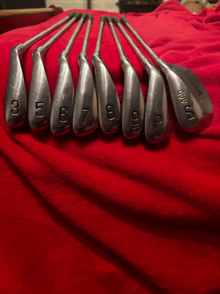 Complete vintage Browning 440 set of golf clubs