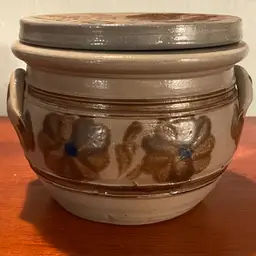 Vintage Betschdorf Salt Glazed Stoneware Pottery Butter Bell