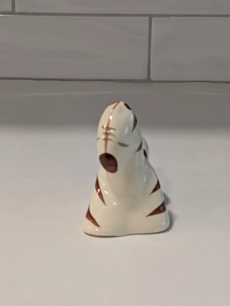 Vintage Rio Hondo Ceramic California Pottery Horse figurine cream and brown