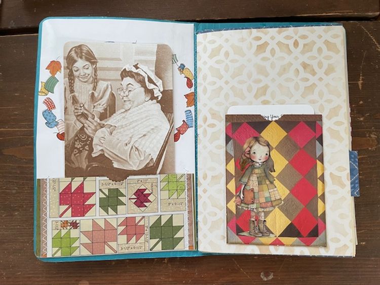 Blue Sewing Themed Journal