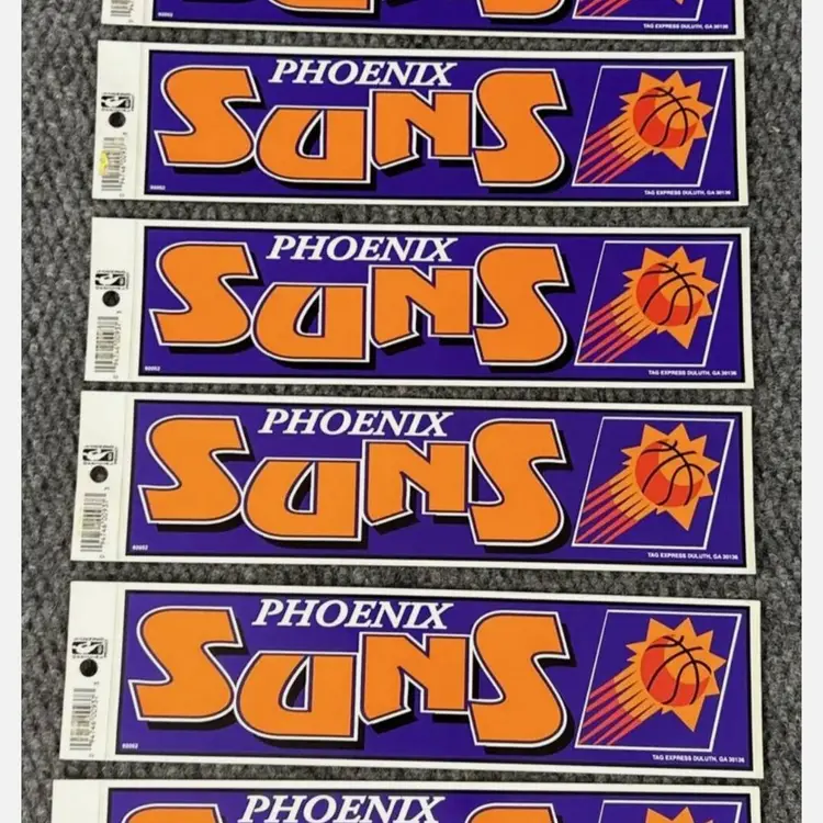6-Pack Phoenix Suns NBA Basketball Bumper Stickers Tag Express 190