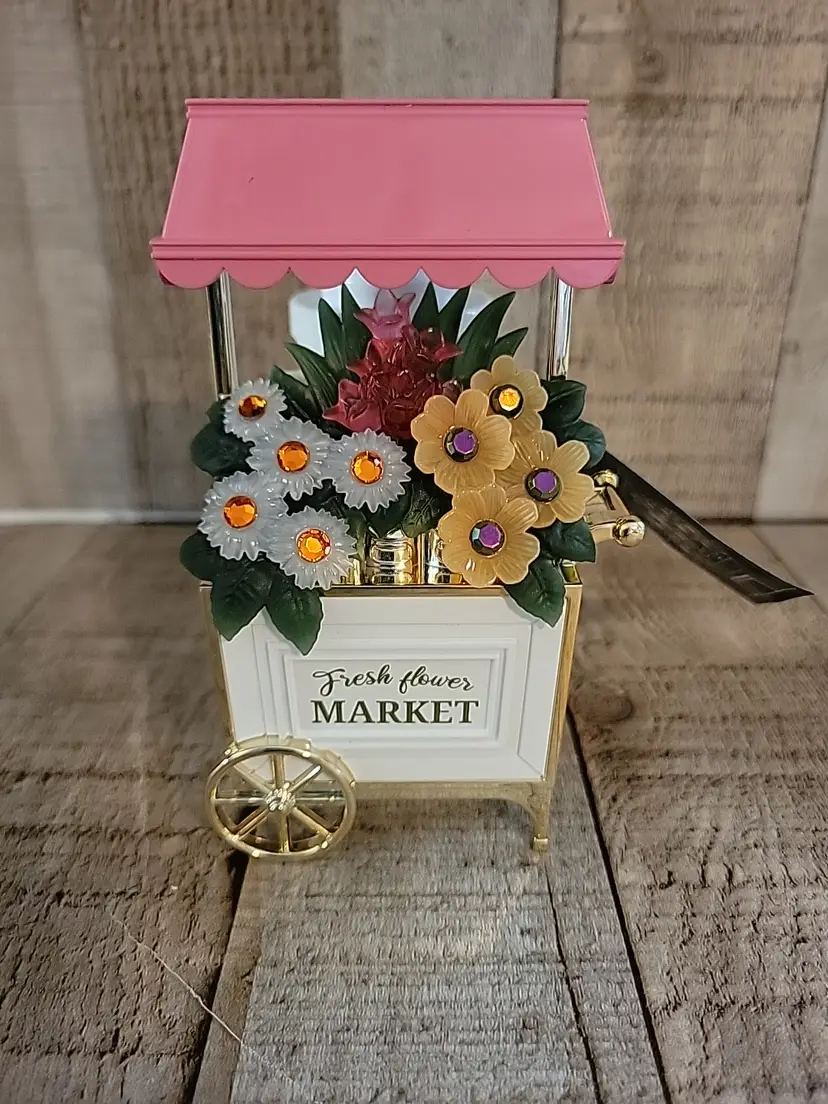 BATH & BODY WORKS FLOWER CART NIGHT LIGHT UP WALLFLOWER FRAGRANCE PLUG IN HOLDER