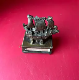 Brass Ship Match Holder
