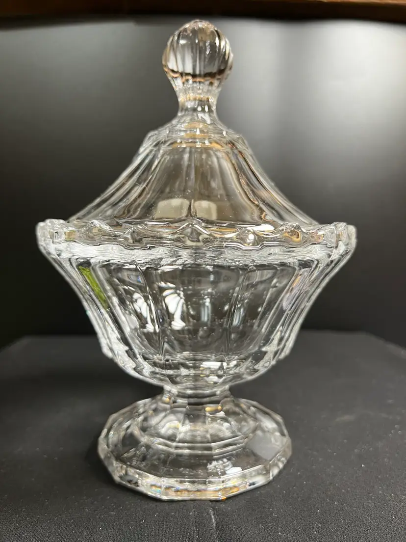The Toscany Collection-Over 24% Lead Crystal-Lidded Candy Dish on a Pedestal-Larimoure