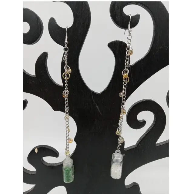 Fairy Glitter Jar Earrings