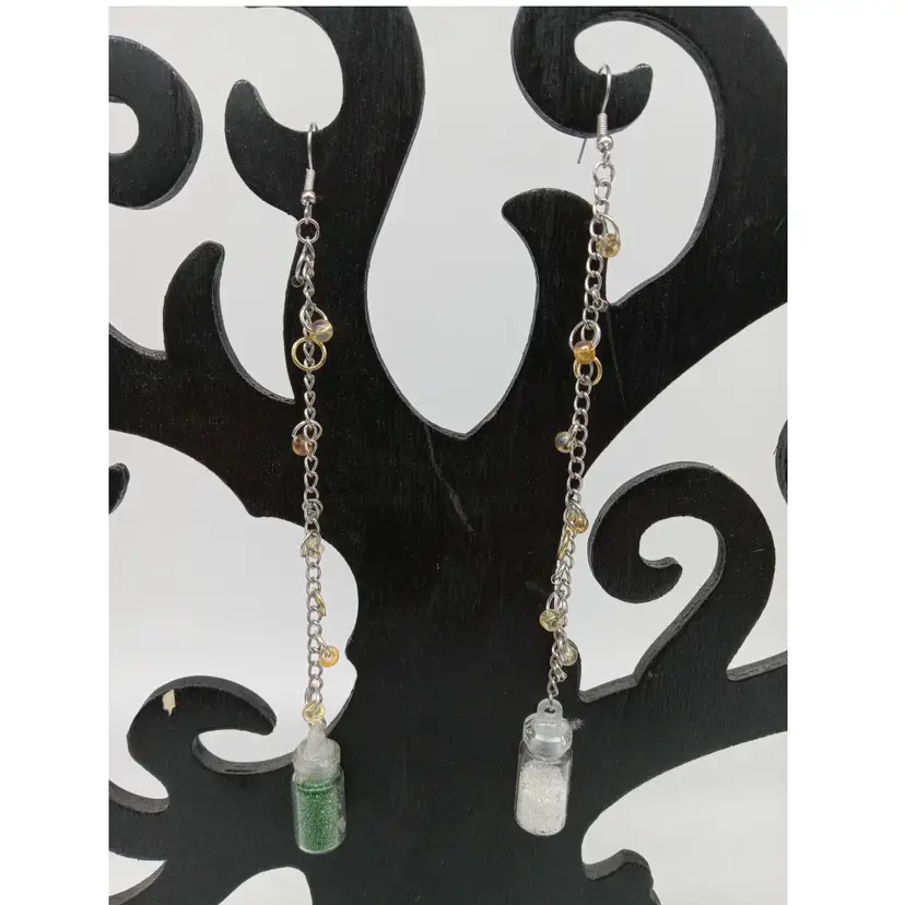 Fairy Glitter Jar Earrings