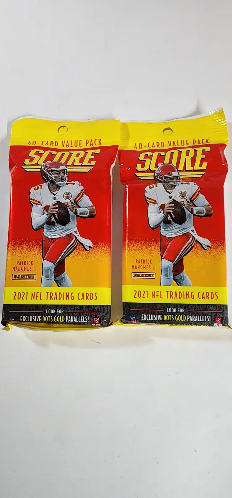 2 packs 2021 Panini Score NFL Football 40 Card Value Cello Fat Pack