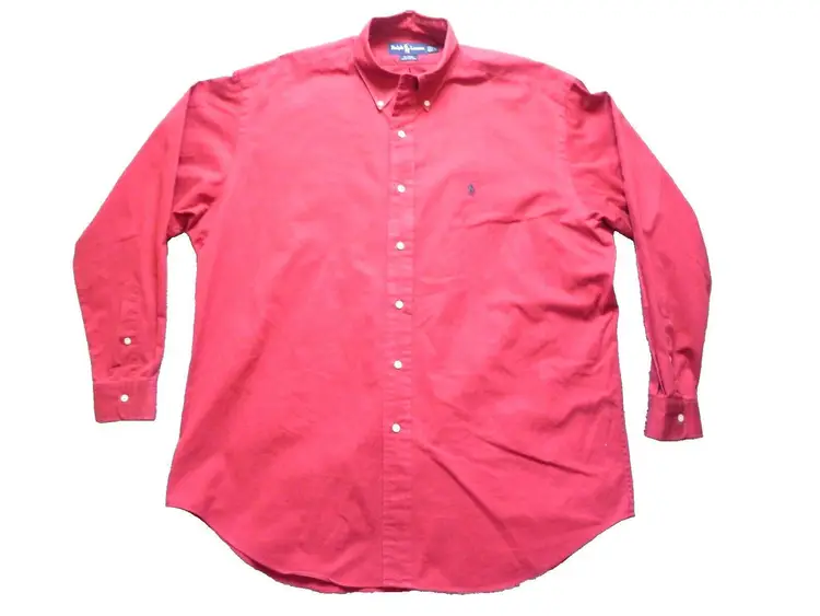 Ralph Lauren Shirt Adult Large Blue Pony Button Up Casual Blaire Long Sleeve Men