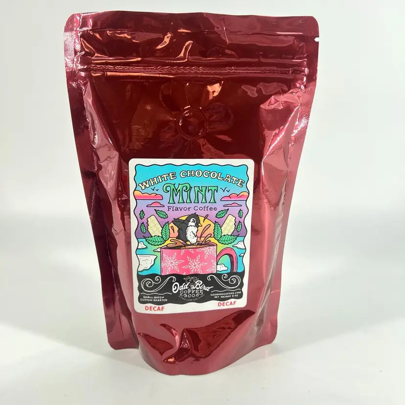 DECAF White Choco Mint Odd Bird Coffee Co. 8oz Bag