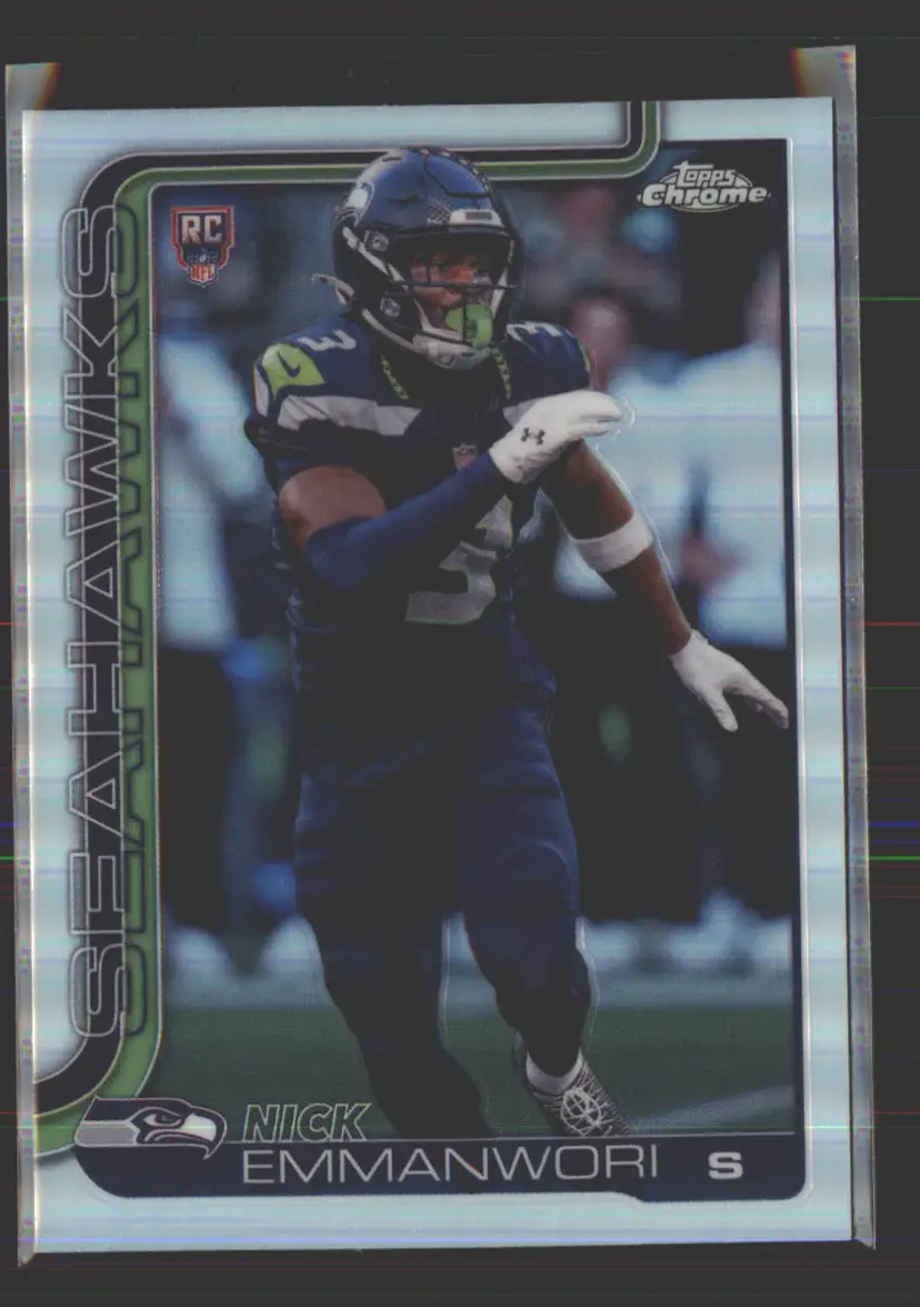 Nick Emmanwori 2025 Topps Chrome Refractor #348 - (142) - Seattle Seahawks