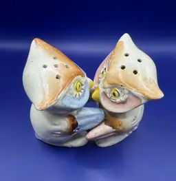 14 Hugging Owls Salt & Pepper Shakers - Japan