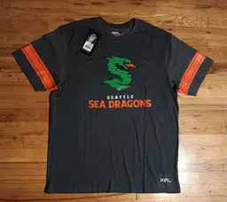 Seattle Sea Dragons XFL t-shirt NWT Seahawks NFL Football Mariners Kraken Sonics