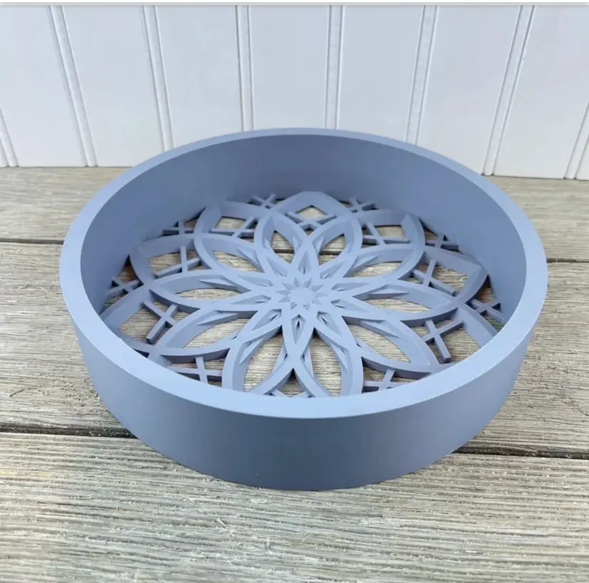 Floral Design Catch All Tray, The Kovi Catch-All Tray, Trinket Dish, Desk Organizer, Drop Tray