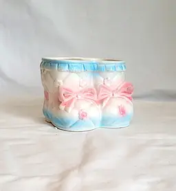 Vase/Planter in the Shape of Baby Shoes