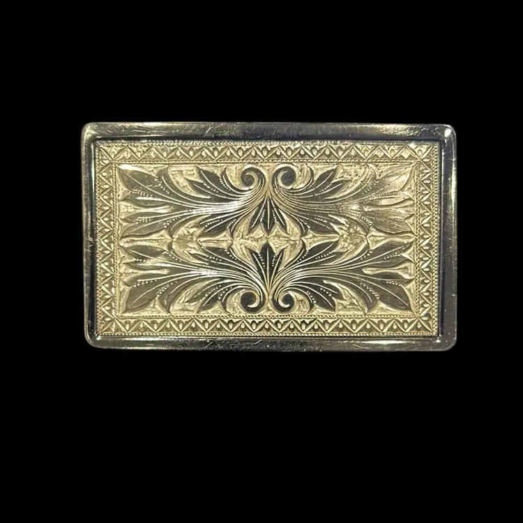 Vintage Belt Buckle Silver Tone