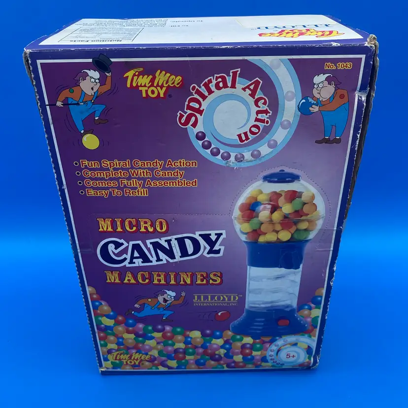 Tim Mee Toy Micro Candy Machines Complete Dime Store Display - 24 Pack - VTG 90s