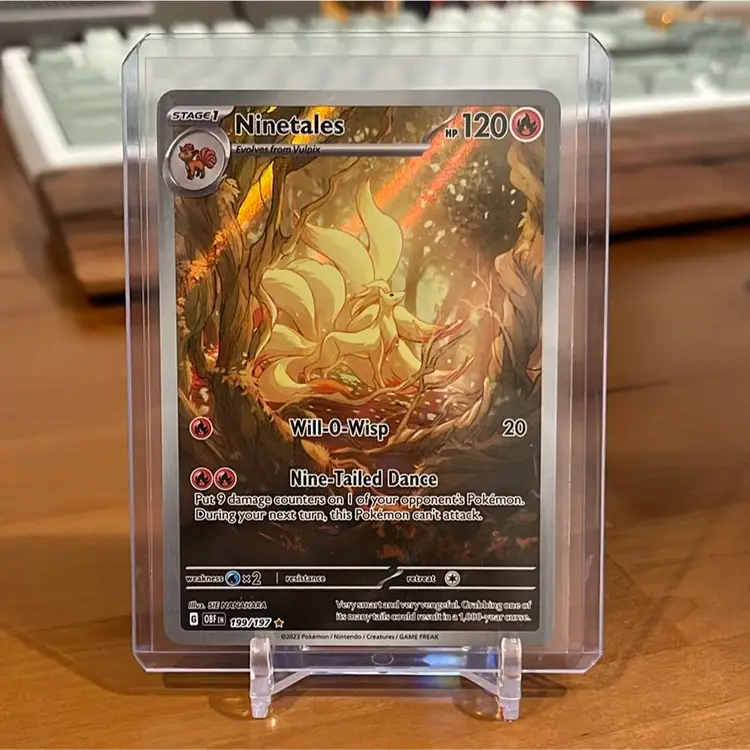 Ninetales - Illustration Rare Pokemon Obsidian Flames