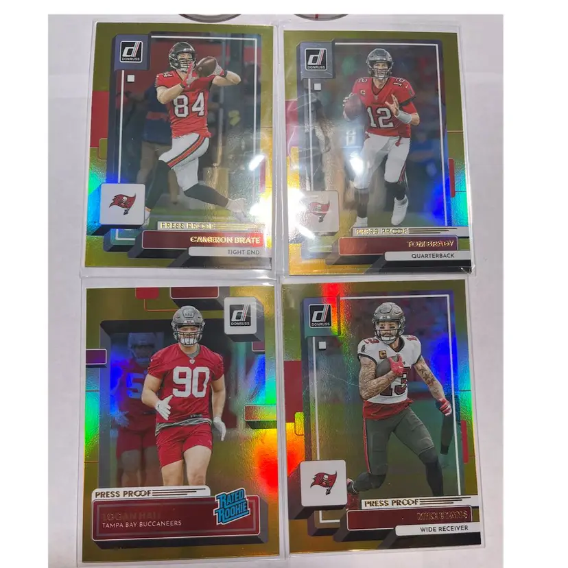Donruss Premium Gold Press Proof Tampa Bay Buccaneers Complete Set Tom Brady 