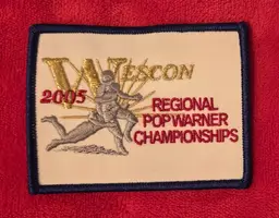 Wescon 2005 Regional Pop Warner Championships Football Embroidered Patch 3.75"
