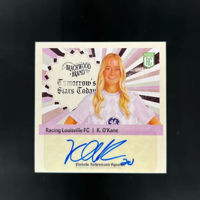 Katie O’Kane 2025 Parkside Beachwood Brand Mini Autograph /25 Soccer Card