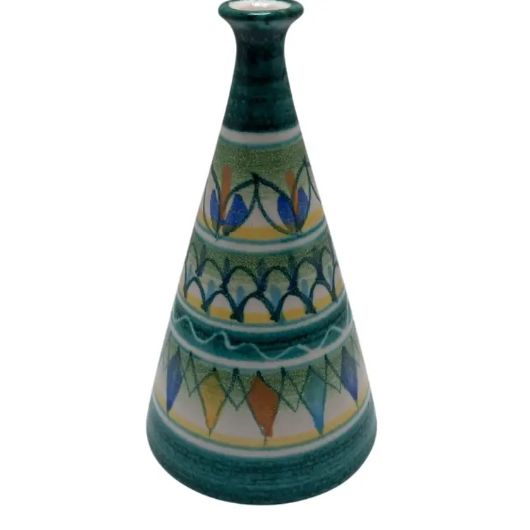 Italian L'Anfora Vietri Milleunaceramica Amalfi Bohemian Bud Vase Handmade