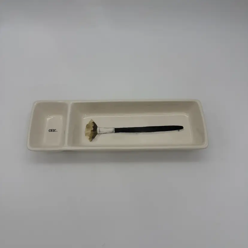 RAE DUNN Vanity Makeup Organizer Jewelry Trinket Chic. Artisan Collection Tray