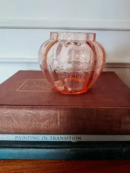 Pink Depression Glass Vase