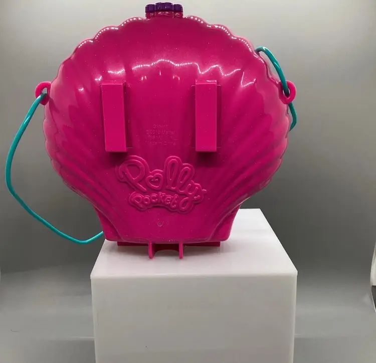 Polly Pocket Tiny Power Seashell Purse Compact Wearable Strap No Accessories