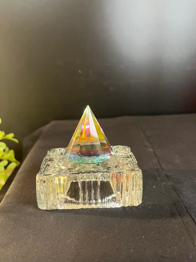 Crystal Muti-Faceted Rainbow Prism Paperweight Suncatcher