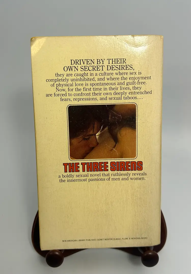 Vintage 'The Three Sirens' By Irving Wallace Paperback Book 1964 Signet