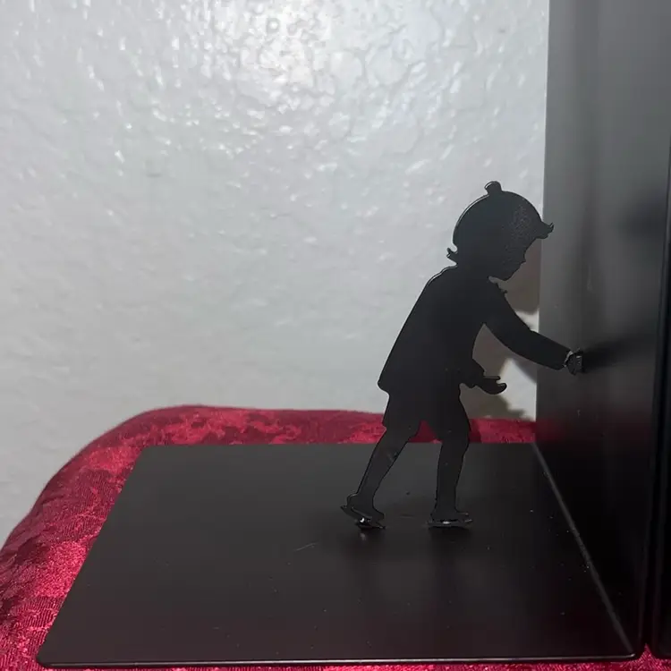 Children Playing Metal Bookends