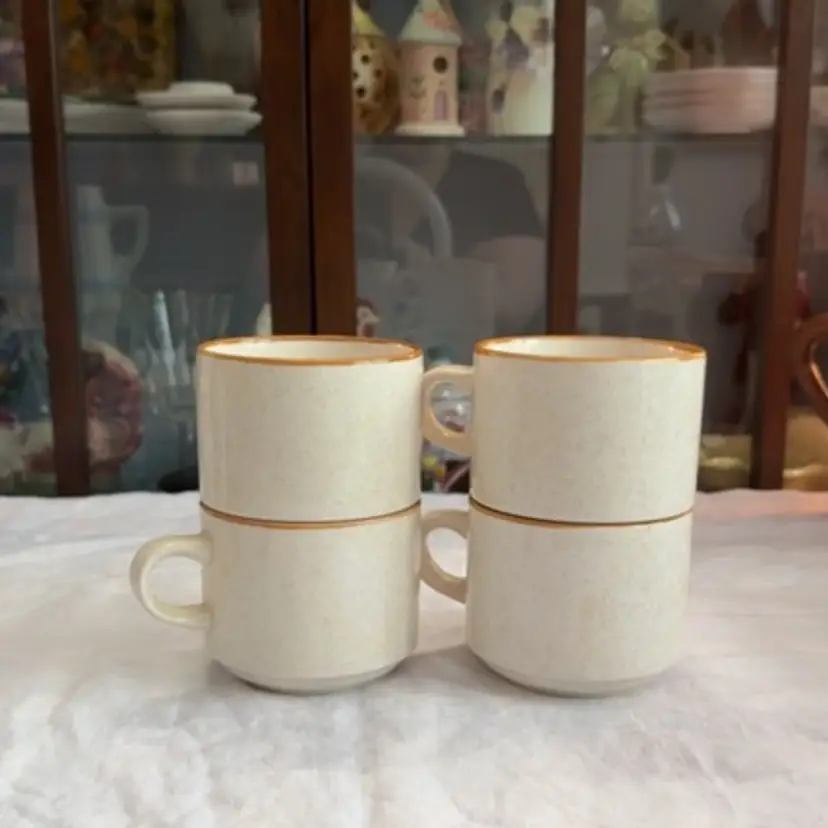 Set Of Four JC Penny Mugs, Made In Japan