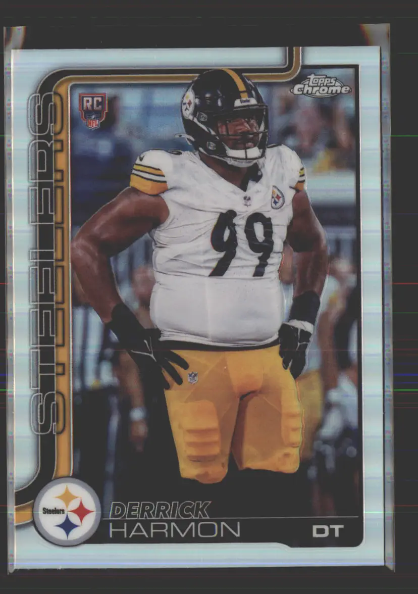 Derrick Harmon 2025 Topps Chrome Refractor #361 - (142) - Pittsburgh Steelers
