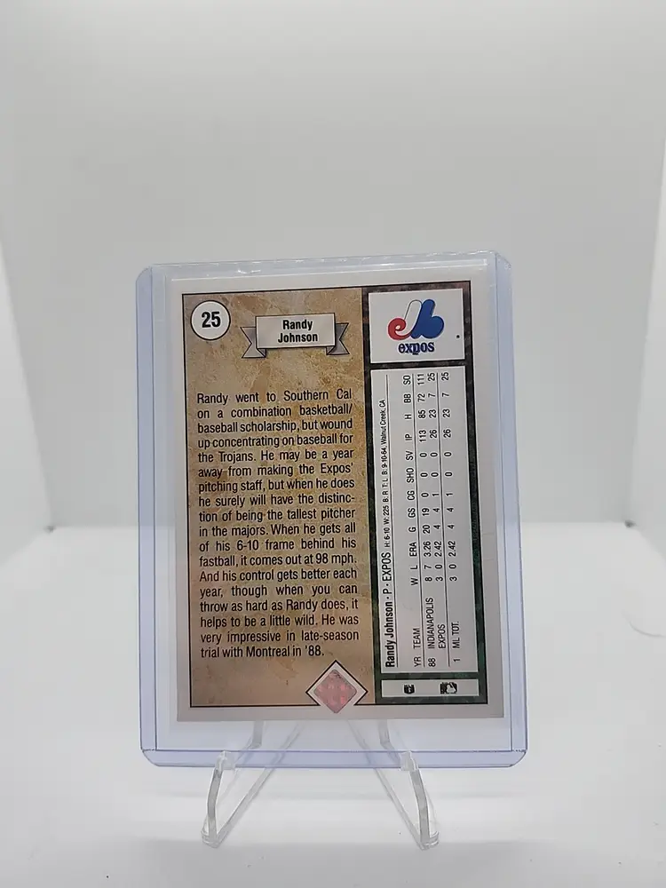 1989 Randy Johnson Upper Deck Rookie – The Big Unit’s Legendary Debut