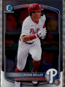 2025 Bowman Draft #BDC-180 Aidan Miller Chrome - (138) - Philadelphia Phillies
