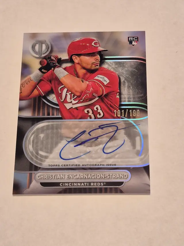 Christian Encarnacion-Strand (RC) 2024 Topps Tribute Autograph #TA-CE /199 Reds
