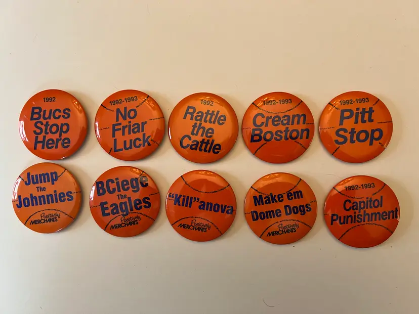 Vintage Syracuse Orange Men's 1990s NCAA Basketball Collector's Pins - Set of 10. (#2)
